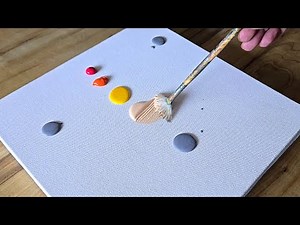 Easy Acrylic Painting Technique / Abstract Flower Field / Step By Step For Beginners