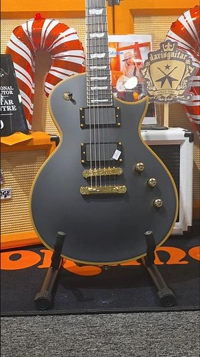 ESP LTD EC-1000 Deluxe Vintage Black electric guitar with EMG at Davis Guitar Music Centre Singapore