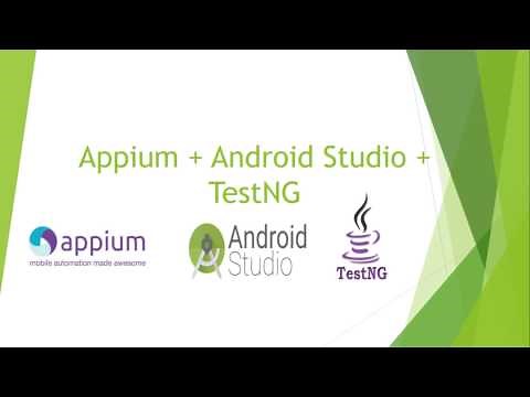 Appium Setup in Android Studio with TestNG