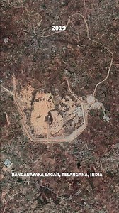 Ranganayaka Sagar Reservoir in Telangana, India. #telangana #india #lake #earth