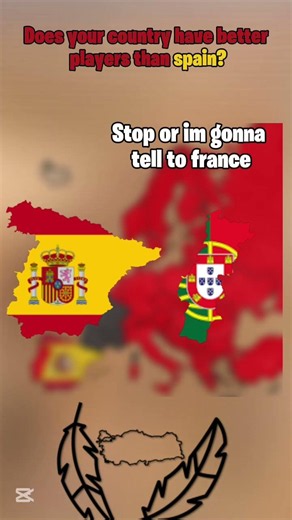 ⚽Does your country have better players than spain?⚽| #europe #geographythroughmaps #history #map
