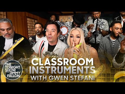 Gwen Stefani, Jimmy Fallon and The Roots Sing "Hollaback Girl" (Classroom Instruments)