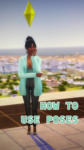 Reply to @06.01pm sorry to be so late but here’s the tutorial on how to use poses in game 💚 // #sims4poses #sims4tutorial #simstok