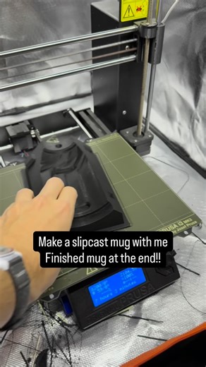 Drew on Instagram: "I made a new slipcast mold over the past weeks of a twisty mug! I hope you enjoy the final product and stay tuned for a glazed result A lot of people have been interested in my process so I figured I’d outline the steps 1. 3D model the end product and then model the plaster, silicone and 3D printed molds 2. 3D print and sand the molds 3. Pour elastic silicone in the 3D printed molds 4. Remove the silicone molds 5. Spray windex on the silicone molds, pour pottery plaster in an