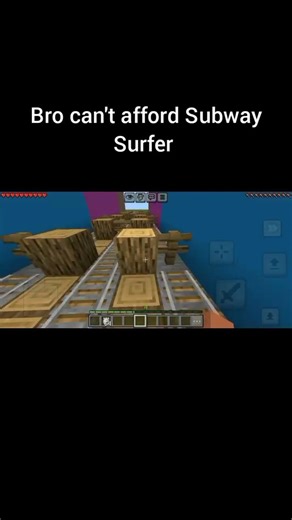 Bro can't afford Subway Surfer #minecraft