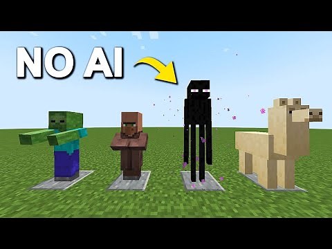 Minecraft: How To Summon Mobs With No AI (Mobs Freezed In Place [Quick Tutorial]