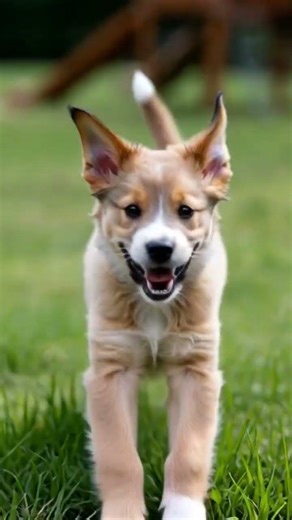 This Puppy Runs Like a Little Rocket 🚀🐶 #shorts #dogshorts #puppy