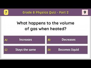 Grade 6 Physics Quiz - Part 2/10 | 10 MCQs on Motion, Force, Energy, Light & Sound Basics