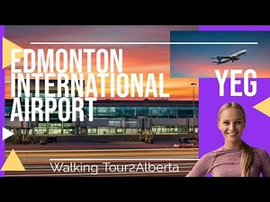 EDMONTON Airport Walking Tour | YEG Terminal Tour 🇨🇦👀🚶‍♂️✈️🚶‍♀️