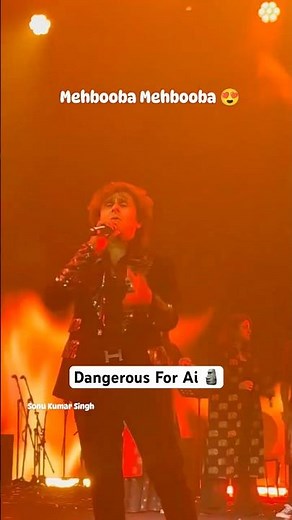 Mehbooba Mehbooba | Amazing Live Performance By Legendary Sonu Nigam | #music #legend #sonunigam