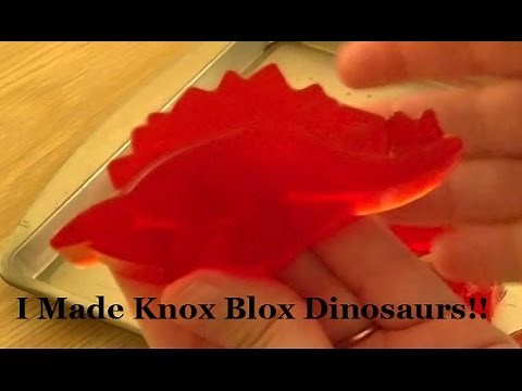 How To Make Dinosaur Jello Knox Blocks!! Easy Fun Recipe