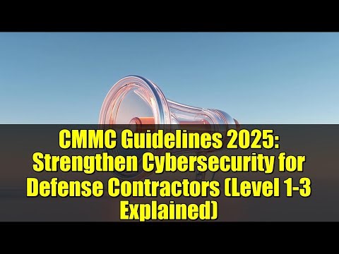 CMMC Guidelines 2025: Strengthen Cybersecurity for Defense Contractors (Level 1-3 Explained)