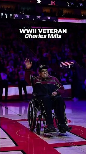 We honored 105-year-old WWII Veteran Charles Mills, who served from 1941-1945 👏 #rockets