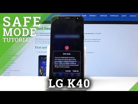SAFE MODE LG K40 - How to Open & Exit Safe Mode