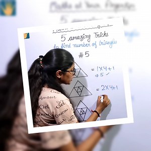 6.7M views · 8.6K reactions | Learn 05 amazing tricks to count number of triangles in a figure in just 03 minutes! #mathsatyourfingertips #math #maths #mathtricks #mathskills #mathematics #mathstutor #mathsisfun #mathsteacher #mathstricks | Maths at Your Fingertips | Facebook