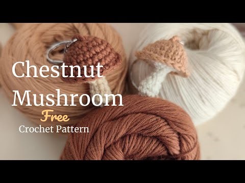 Chestnut Mushroom Crochet 🍄 | Easy Crochet for Beginners | Free Pattern by CrochetWorm