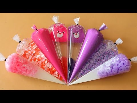 Making Slime with Piping Bags! Most Satisfying Slime Video★ASMR★#ASMR #PipingBags