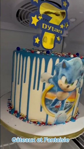 Sonic-Themed 7th Birthday Cake Decoration Ideas#SonicCake #BirthdayCakeIdeas