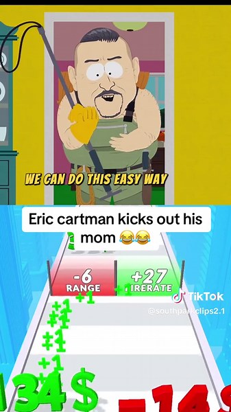 Eric cartman kicks out his mom 😂😂#ericcartman #foryoupage #southpark #kylebroflovski #fypシ゚viral #southpark #gameplay #foryoupageofficiall #funnyvideo