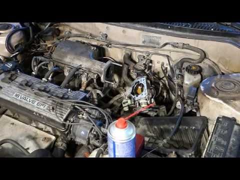 How to clean engine throttle body Toyota Corolla. Years 1991 to 2002