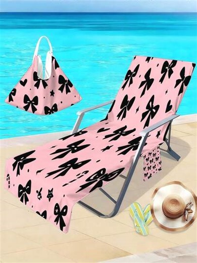 1pc Butterfly Pattern Beach Towel - Soft, Quick-Dry, Super Absorbent Knitted Fabric, Suitable For Travel, Yoga, Swimming And Picnic | Lightweight And Fashionable Brown And Beige Design, Beach Essential | Cruise Essential | Pool Essential | Modern Towel | Super Absorbent Towel, Beach Blanket, Beach Chair Cover | SHEIN