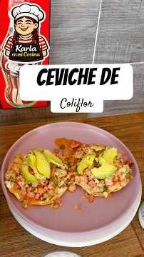 Ceviche de Coliflor, Receta Completa #recetas #comidafacil