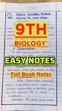 Biology Class 9 | Full Book Easy Notes | Long + Short Questions & Answers | Smart Syllabus 2025 |