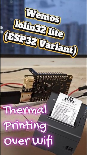ESP32 , control Thermal Printer over Wifi using ESC/POS protocol (IoT project) AT POS HOP-H58