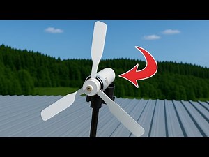 Endless FREE Energy⚡I Built a Mini PVC Windmill Generator Using Drain Pipe | DIY Free Power Project