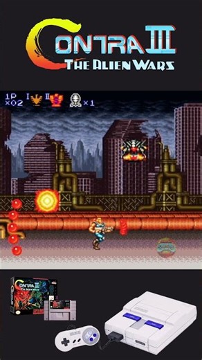 Contra III - The Alien Wars - Nintendo (Snes) #gameplay #retrogaming #snes #contra #nintendo #retro