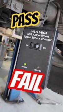 DIAGNOSING WHEEL SPEED SENSORS