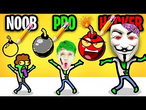 NOOB vs PRO vs HACKER In HELLO ZOMBIE!? (ALL LEVELS!)