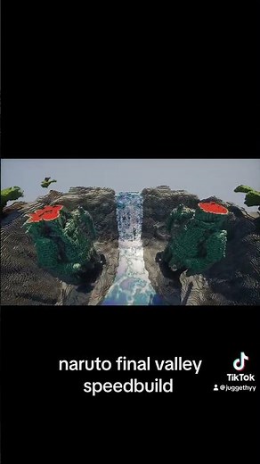 Naruto Final Valley Minecraft Timelapse