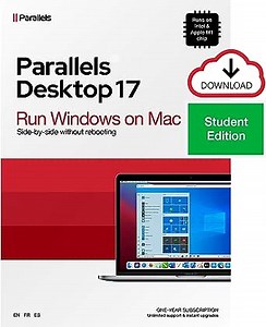 Parallels Desktop 17 for Mac Student Edition | Run Windows on Mac Virtual Machine Software | 1-Year Subscription [Mac Download] [Old Version]