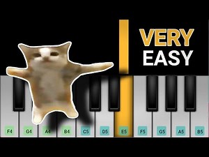 Happy Happy Happy Cat Song Meme | Easy Piano Tutorial