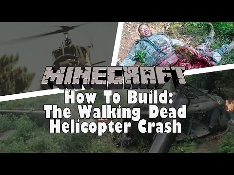 Minecraft: How to Build The Walking Dead - Helicopter Crash