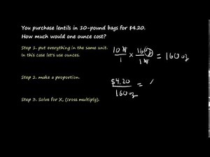 Culinary Math - finding cost