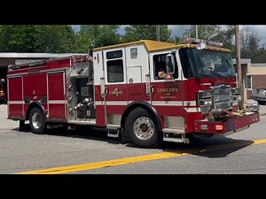 Concord, NH Fire Department Engine 4, Ambulance 4, Car 4 and Tower 1 responding!
