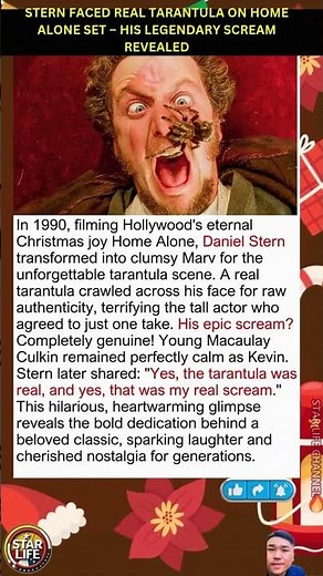 Stern Faced Real Tarantula on Home Alone Set – His Legendary Scream Revealed