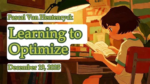 Learn to Optimize | Pascal Van Hentenryck