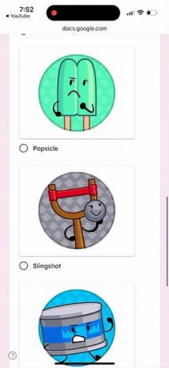 Voting on a character to be eliminated in object invasion
