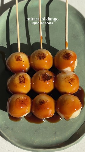 Delicious Japanese Mitarashi Dango Recipe | ItsVeganSis