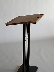Christian Ash Wood Lectern With Microphone Slot, Elegant Church Podium - Etsy