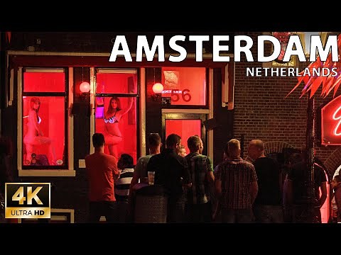 Amsterdam — Red Lights Walk / Netherlands 🇳🇱 - 4K 60fps (UHD)
