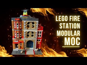 Lego Fire Station Modular Moc From Start to Finish!