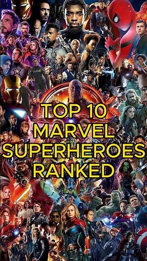 Top 10 Marvel Superheroes Ranked, Who’s the Strongest Avenger? 👀 #SpiderMan #IronMan #Avengers