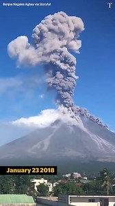 25K views · 275 reactions | Mount Mayon, the most active volcano in the Philippines has erupted. About 40,000 people have been evacuated from the surrounding area | The Times and The Sunday Times | Facebook