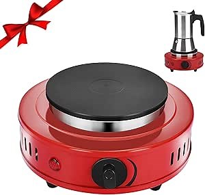 Artilife 500W Mini Hot Plate Small Hot Plate,Moka Pot Hot Plate,Portable Hot Plate,Perfect Size for Moka Pot