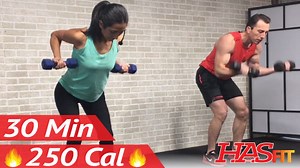 30 Min Back and Bicep Workout for Women & Men - HASfit - Free Full Length Workout Videos and Fitness Programs