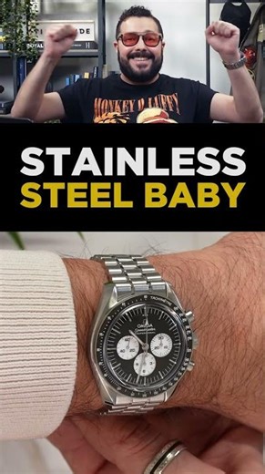 Omega has a new Speedmaster Moonwatch Professional with a reverse panda dial #luxurywatches #omega